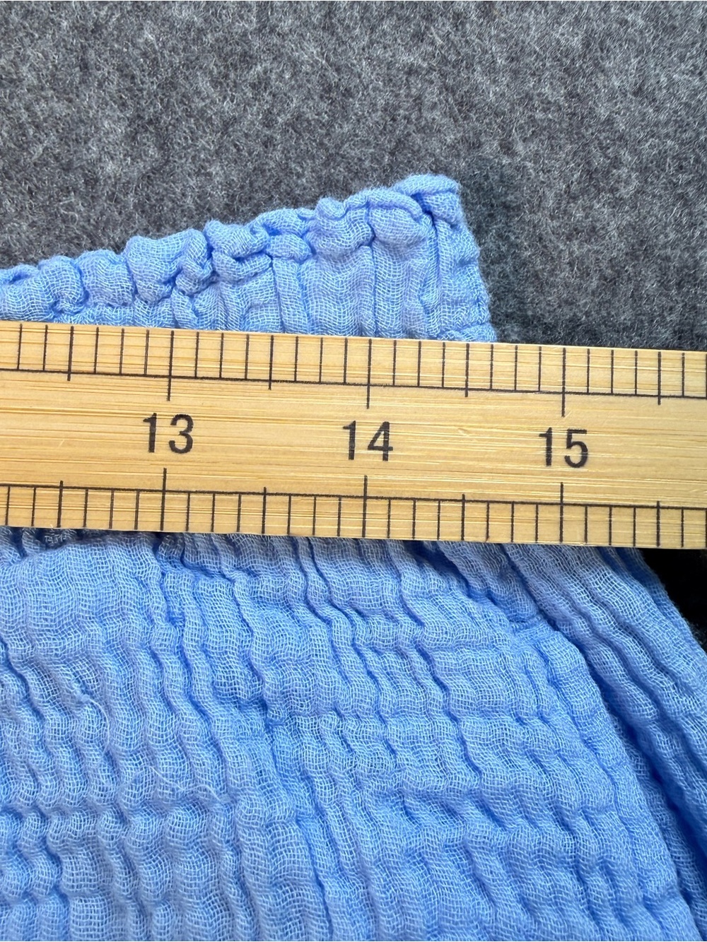 Shade & Shore Powder Sky Gauze Wide Leg Beach Pants Medium Cotton Pull-On - Picture 5 of 9